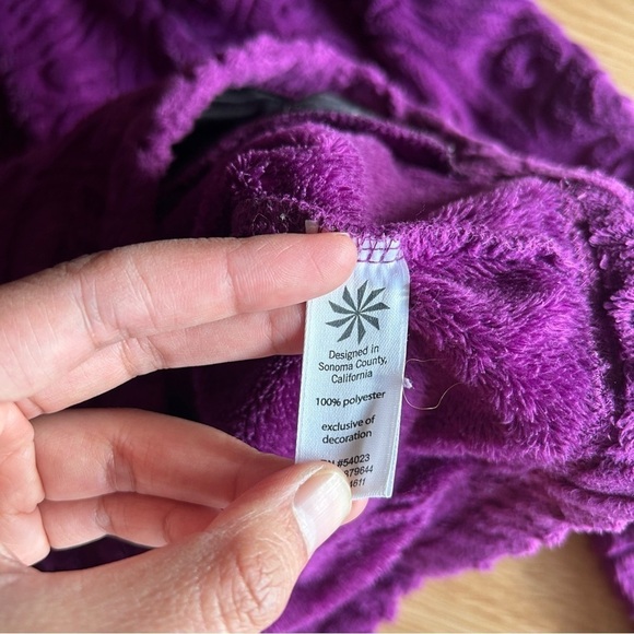 Athleta Purple Plush Fleece Half Zipped Jacket Women’s Small - Picture 4 of 9
